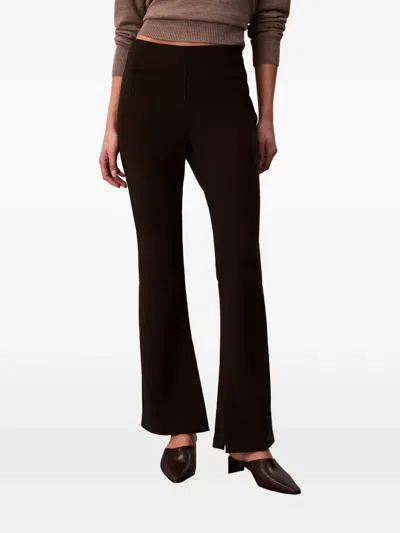 Calvin Klein Split-hem Trousers In Black