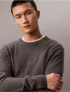 Calvin Klein Sport Calvin Klein Men's Classic Cashmere Crewneck Sweater In Gray