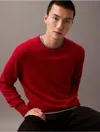 Calvin Klein Sport Calvin Klein Men's Classic Cashmere Crewneck Sweater In Red