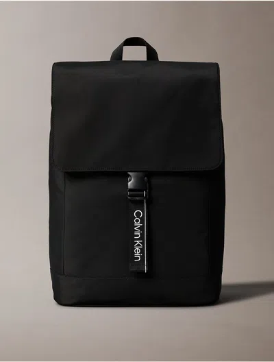 Calvin Klein Sport Calvin Klein Women's Ck Sport Flap Backpack In Black