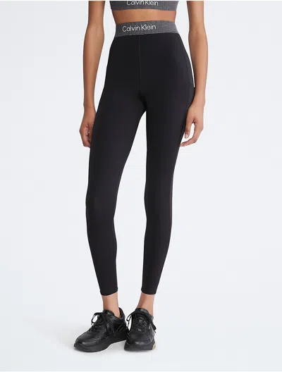 Calvin Klein Sport Calvin Klein Women's Ck Sport High Waist 7/8 Leggings In Black