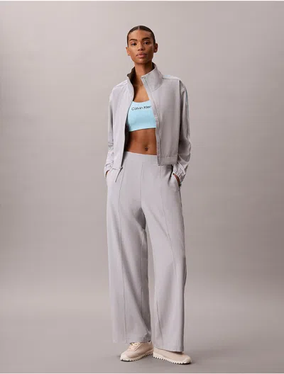 Calvin Klein Sport Calvin Klein Women's Commuter Logo Tape Pants In Gray