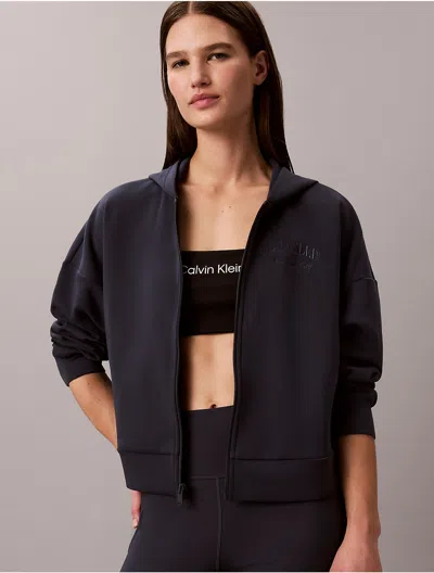 Calvin Klein Sport Calvin Klein Women's Heritage Classic Spacer Jacket In Blue