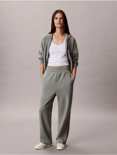 Calvin Klein Sport Calvin Klein Women's Heritage Crest Spacer Joggers In Gray