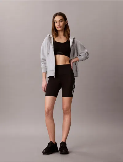 Calvin Klein Sport Calvin Klein Women's Icon Sport High Rise Bike Shorts In Black