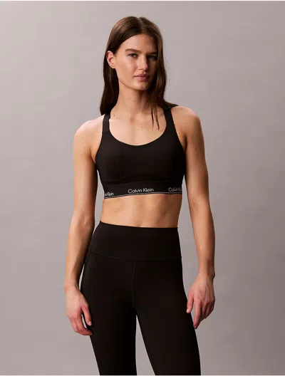 Calvin Klein Sport Calvin Klein Women's Icon Sport High Support Sports Bra In Black