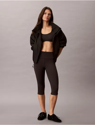 Calvin Klein Sport Calvin Klein Women's Icon Sport Logo Capri Leggings In Brown