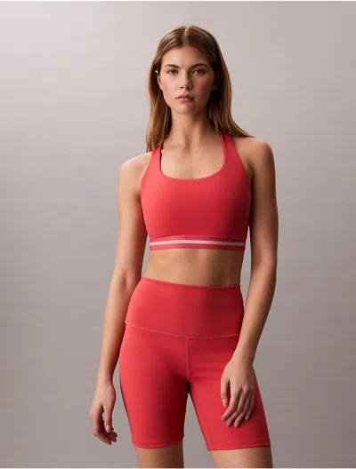 Calvin Klein Sport Calvin Klein Women's Icon Sport Medium Impact Sports Bra In Pink