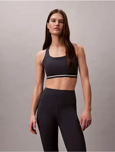 Calvin Klein Sport Calvin Klein Women's Icon Sport Medium Impact Sports Bra In Blue