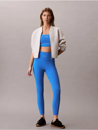Calvin Klein Sport Calvin Klein Women's Icon Sport Piped 7/8 Leggings In Blue