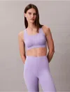 Calvin Klein Sport Calvin Klein Women's Invisibles High Support Gel Wire Sports Bra In Purple