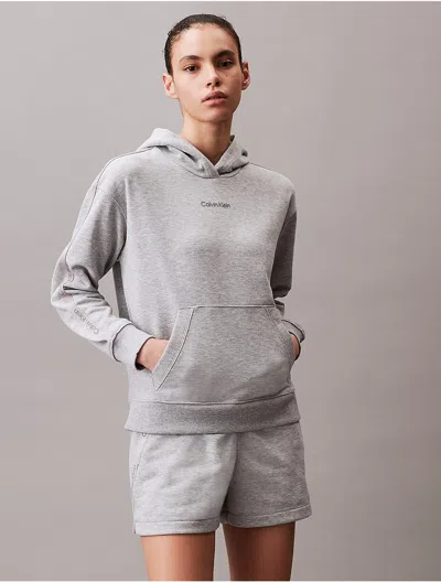 Calvin Klein Sport Calvin Klein Women's Logo Tape Hoodie In Gray