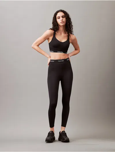Calvin Klein Sport Calvin Klein Women's Modern Sport High Impact Sports Bra In Black
