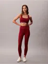 Calvin Klein Sport Calvin Klein Women's Modern Sport High Rise 7/8 Leggings In Red