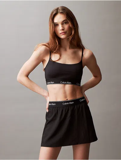 Calvin Klein Sport Calvin Klein Women's Modern Sport Low Impact Sports Bra In Black