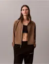 Calvin Klein Sport Calvin Klein Women's Modern Sport Windbreaker Jacket In Brown