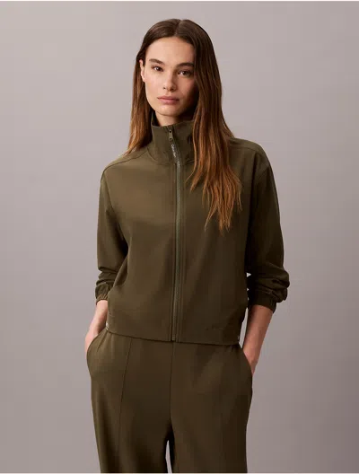 Calvin Klein Sport Calvin Klein Women's Modern Sport Windbreaker Jacket In Fatigue