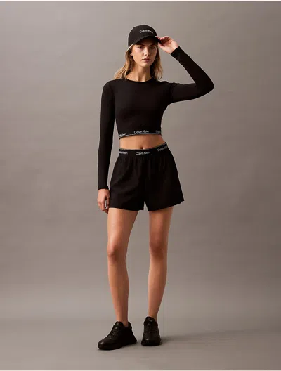 Calvin Klein Sport Calvin Klein Women's Modern Sport Woven Shorts In Black