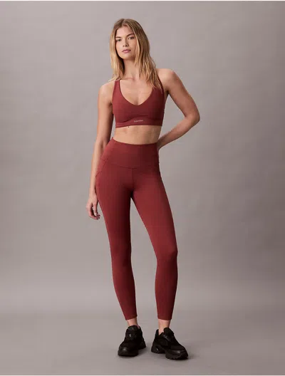 Calvin Klein Sport Calvin Klein Women's Soft Sport 7/8 Leggings In Brown