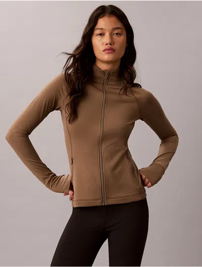 Calvin Klein Sport Calvin Klein Women's Soft Sport Jacket In Shitake