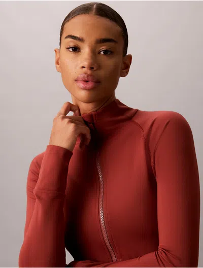 Calvin Klein Sport Calvin Klein Women's Soft Sport Jacket In Spiced Apple
