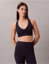 Calvin Klein Sport Calvin Klein Women's Soft Sport Medium Impact Sports Bra In Blue