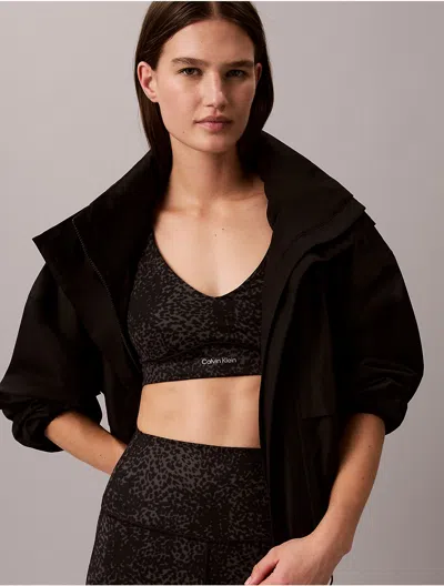 Calvin Klein Sport Calvin Klein Women's Soft Sport Medium Impact Sports Bra In Brown