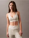 Calvin Klein Sport Calvin Klein Women's Soft Stretch Sport Bra In Gray
