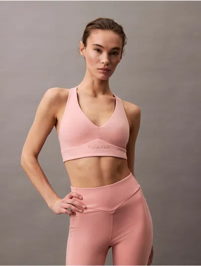 Calvin Klein Sport Calvin Klein Women's Soft Stretch Sport Bra In Pink