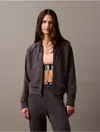 Calvin Klein Sport Calvin Klein Women's Soft Stretch Sport Hoodie In Gray