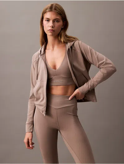 Calvin Klein Sport Calvin Klein Women's Soft Stretch Sport Hoodie In Blue