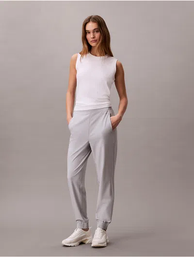 Calvin Klein Sport Calvin Klein Women's Sport Icon Mesh 7/8 Leggings In Gray