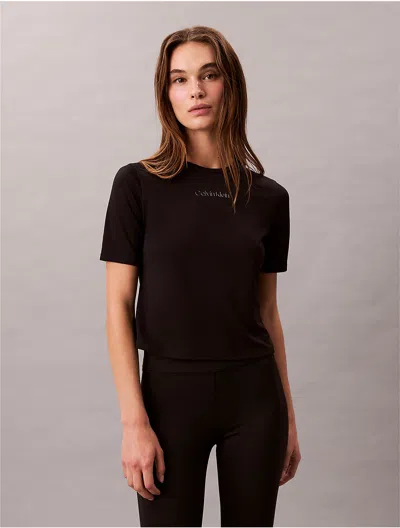 Calvin Klein Sport Calvin Klein Women's Tech Slim T-shirt In Black
