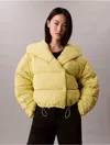 Calvin Klein Sport Calvin Klein Women's Wrap Puffer Jacket In Yellow