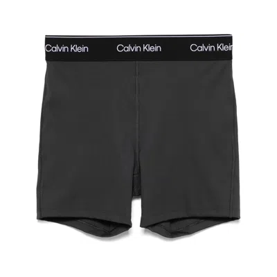 Calvin Klein Sport Polyester Shorts In Black