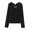Calvin Klein Sport Logo-print Long-sleeve Performance Top In Black