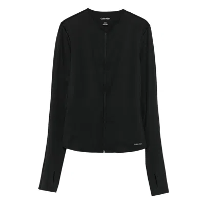 Calvin Klein Sport Zip-up Jacket In Black