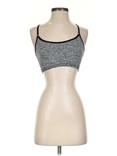 Pre-owned Calvin Klein Sports Bra In Gray