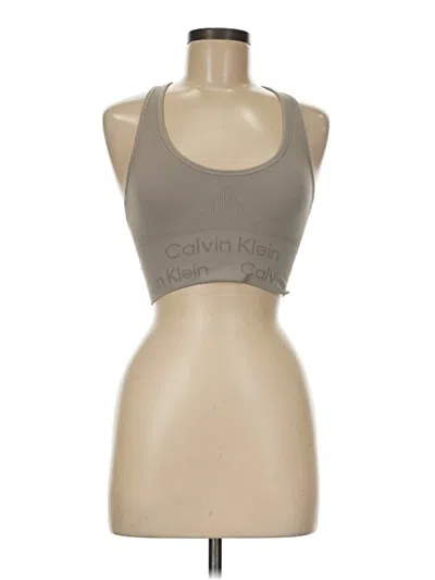 Pre-owned Calvin Klein Sports Bra In Gray