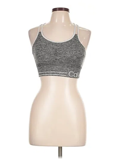 Pre-owned Calvin Klein Sports Bra In Gray