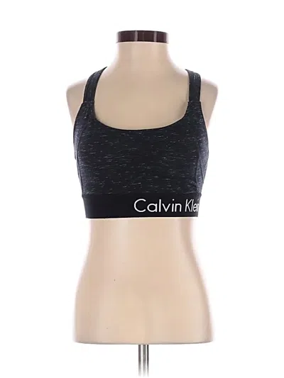 Pre-owned Calvin Klein Sports Bra In Gray
