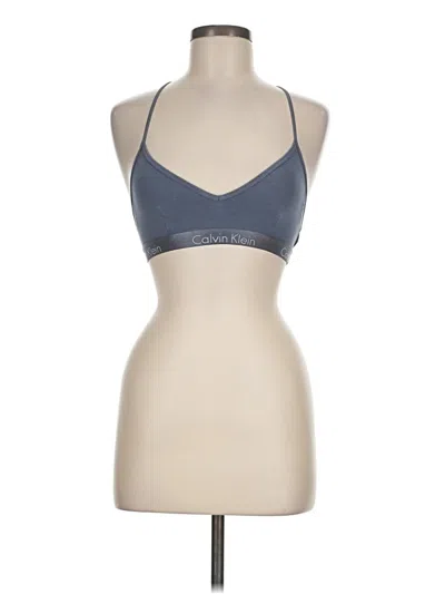 Pre-owned Calvin Klein Sports Bra In Gray