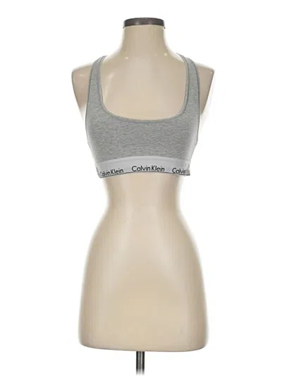 Pre-owned Calvin Klein Sports Bra In Gray