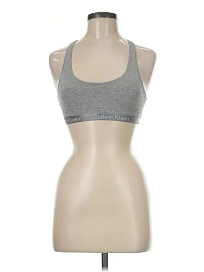 Pre-owned Calvin Klein Sports Bra In Gray