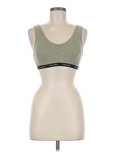 Pre-owned Calvin Klein Sports Bra In Green