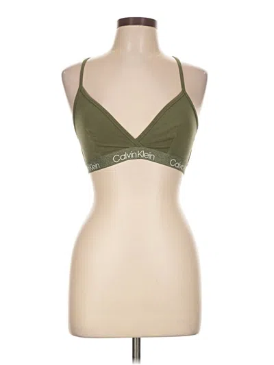 Pre-owned Calvin Klein Sports Bra In Green