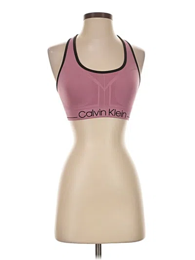 Pre-owned Calvin Klein Sports Bra In Pink