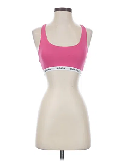 Pre-owned Calvin Klein Sports Bra In Pink
