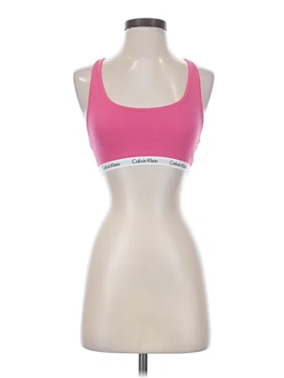 Pre-owned Calvin Klein Sports Bra In Pink