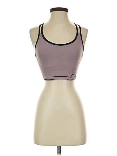 Pre-owned Calvin Klein Sports Bra In Purple